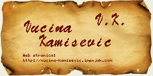 Vucina Kamišević vizit kartica